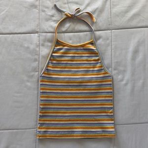 Brandy Melville Striped Halter Tank
